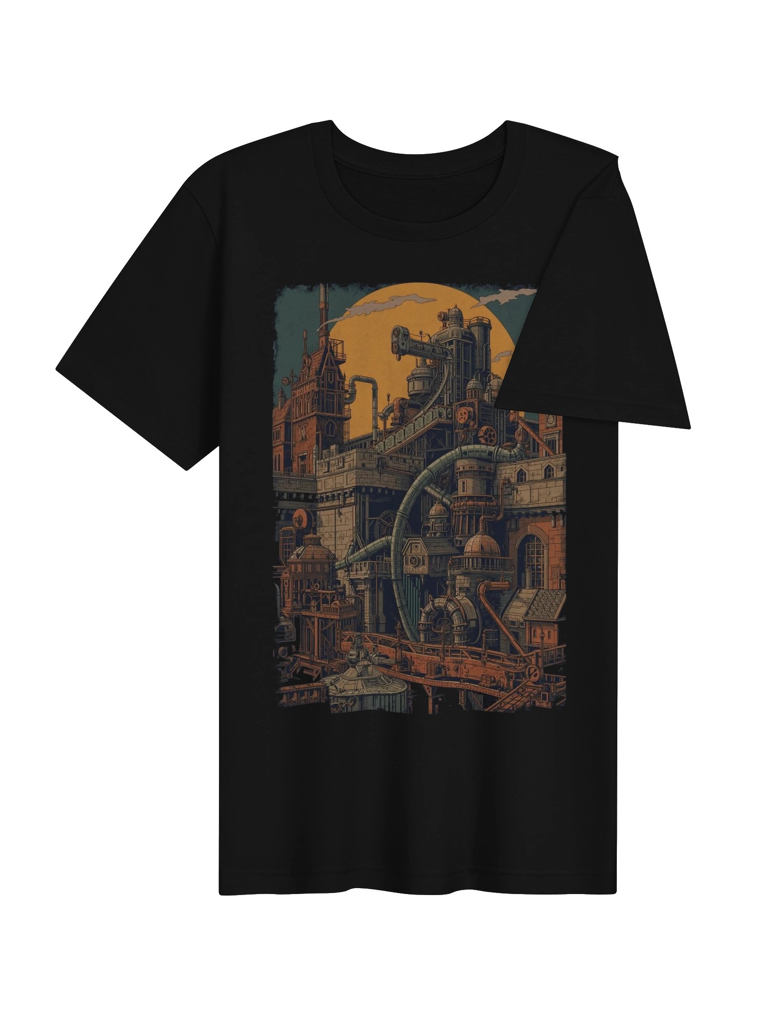 Moonlit Steampunk Industrial Lightweight T-Shirt product image (7)