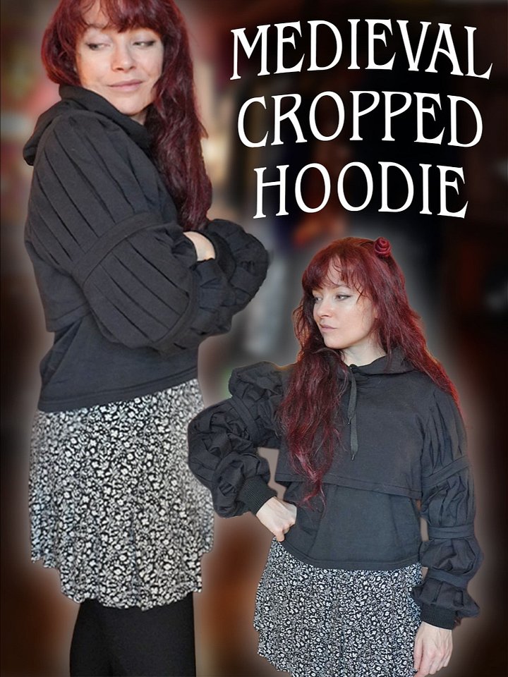 Medieval Cropped Hoodie sewing pattern product image (1)