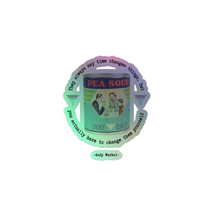 Warhol Change holographic sticker product image (2)