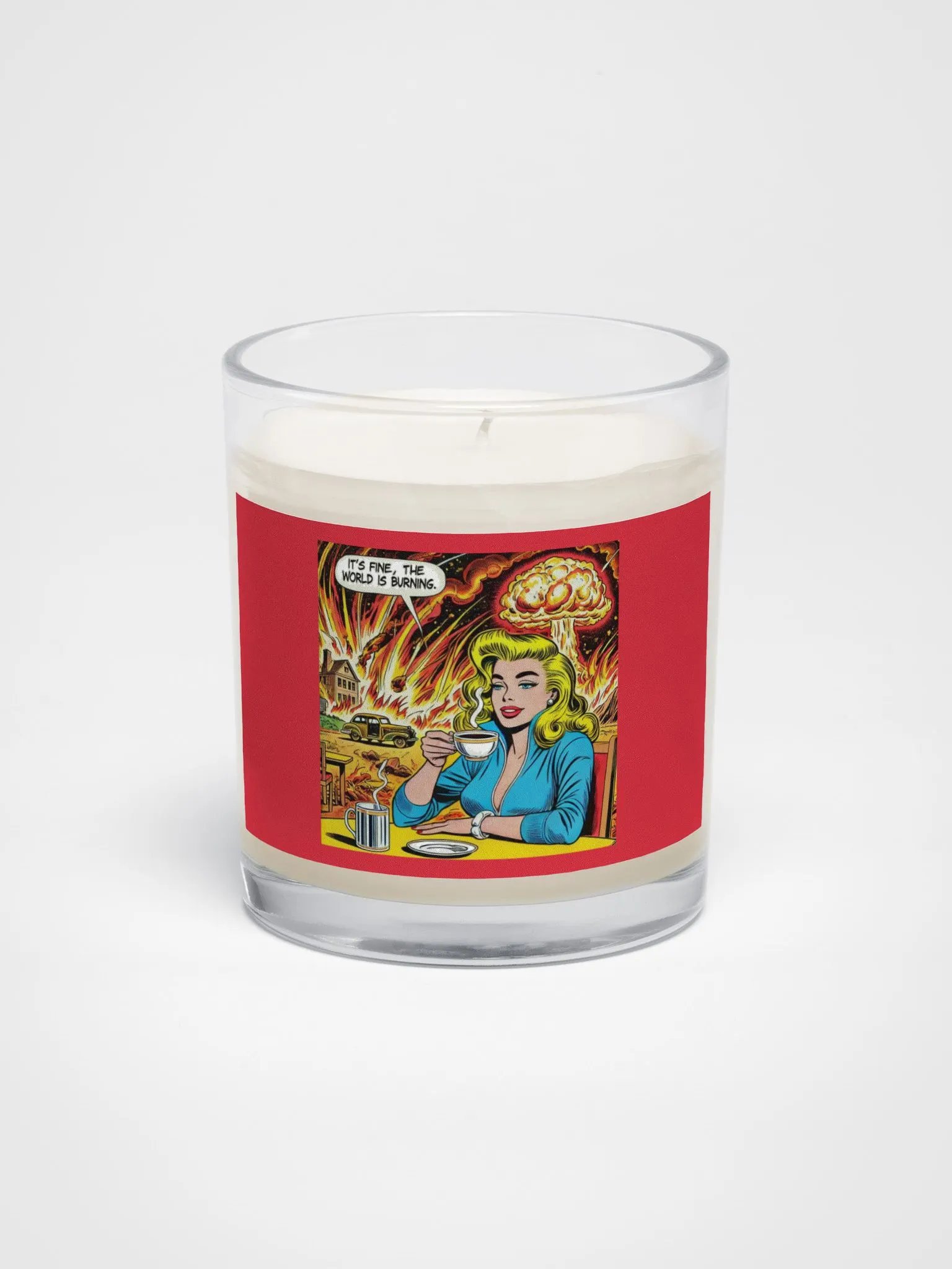 “It’s Fine, The World is Burning” Candle product image (1)