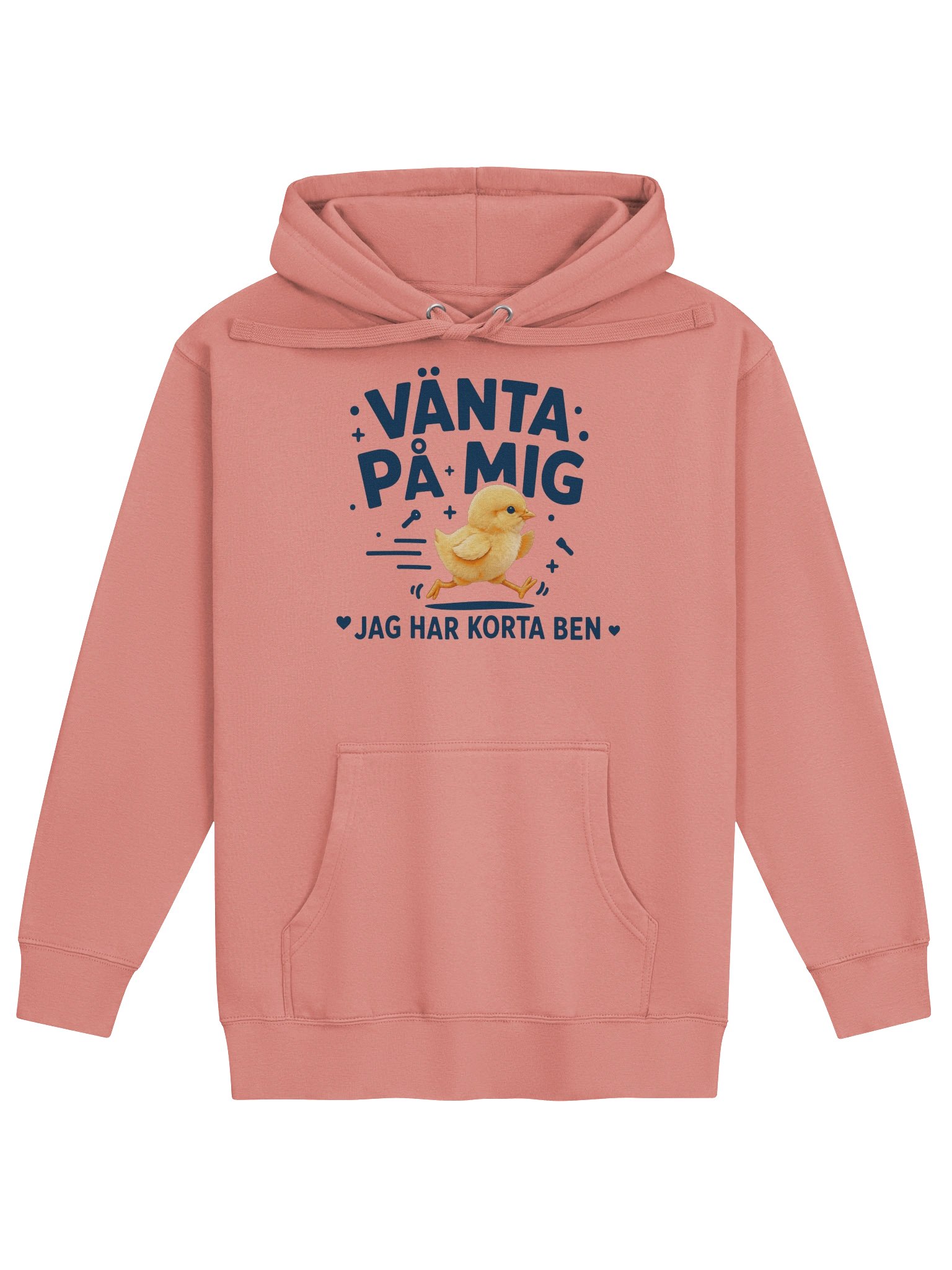 Vänta På Mig – Rolig Hoodie med Söt Kyckling product image (1)