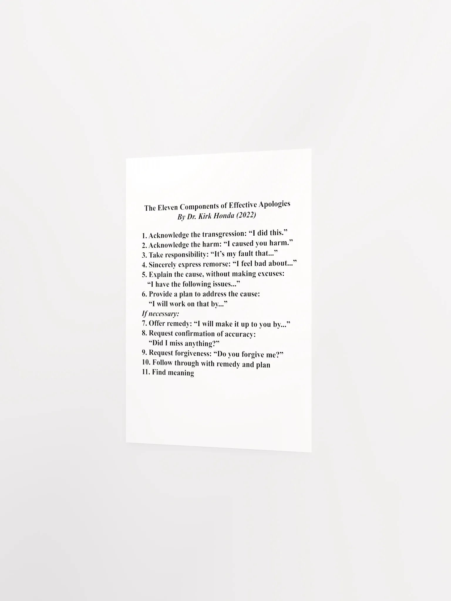 Apologies - Poster product image (9)