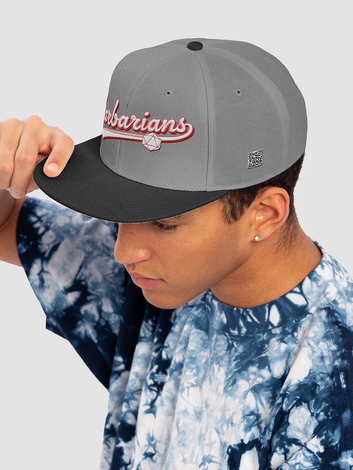 "Barbarians" Vintage Athletic Snapback Cap - Otto Wool Blend product image (2)