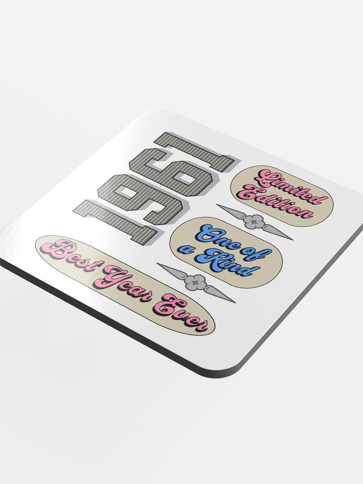 Best Year Ever 1961 Limited Edition Glossed Cork Coaster product image (1)