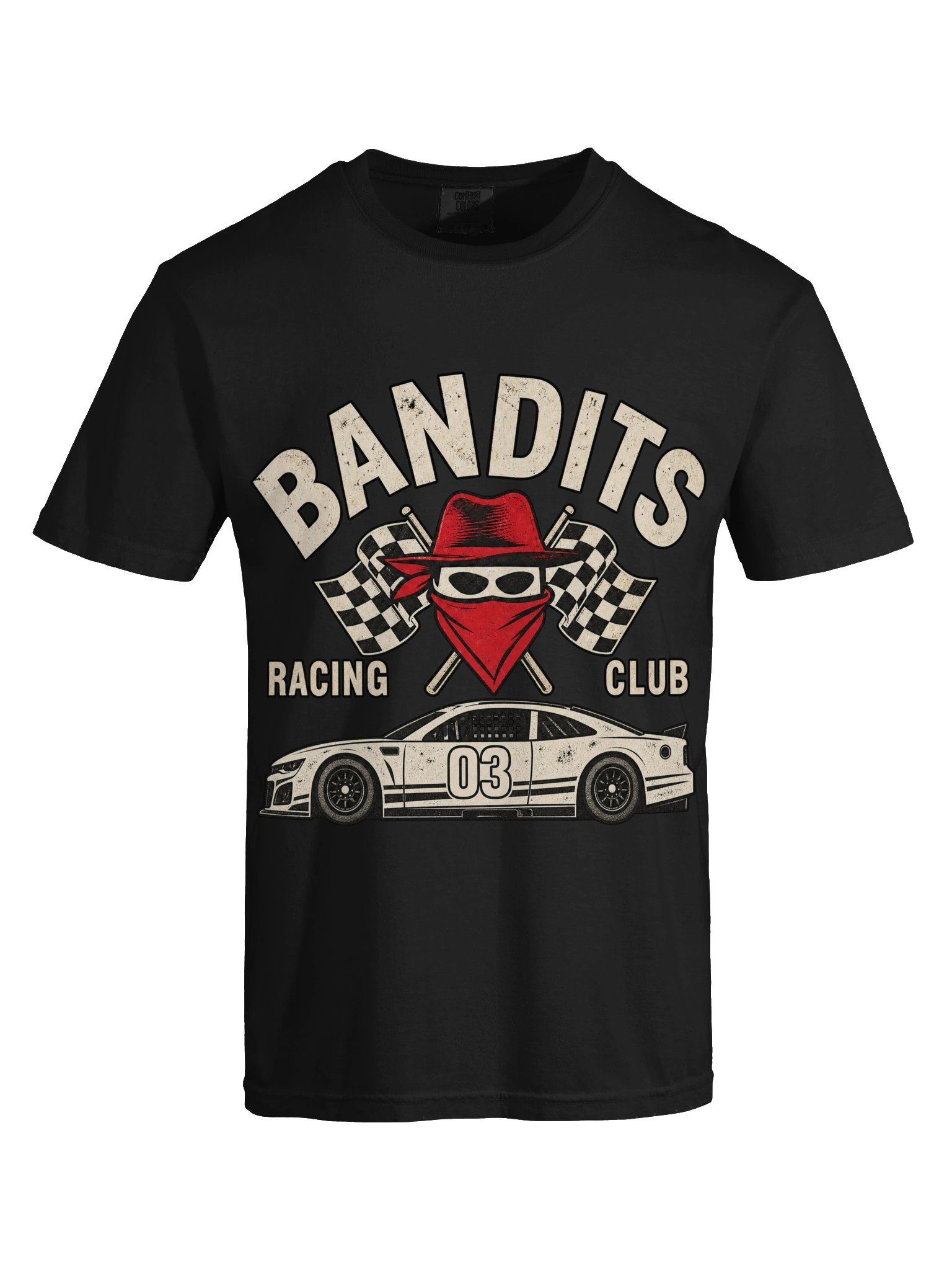 Official Bandits Racing Club No. 03 vintage stock car racing T-shirt. product image (5)