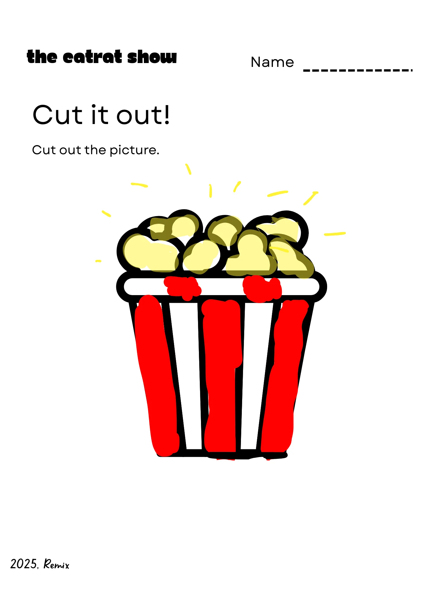 Worksheet Pages 2 Set - The YouTube Glitch & The Catrat Show product image (3)