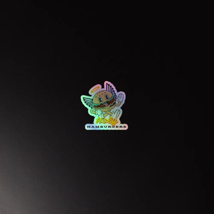 Holy Hamburgers Holographic Sticker product image (4)