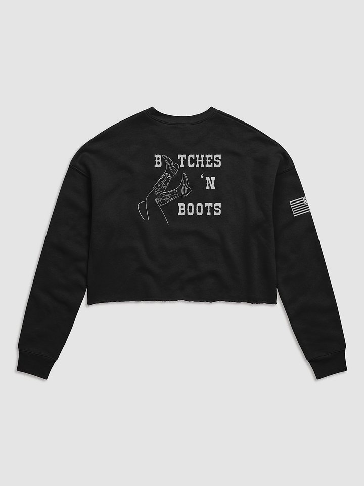 BnB Classic Crop Sweatshirt - White product image (2)