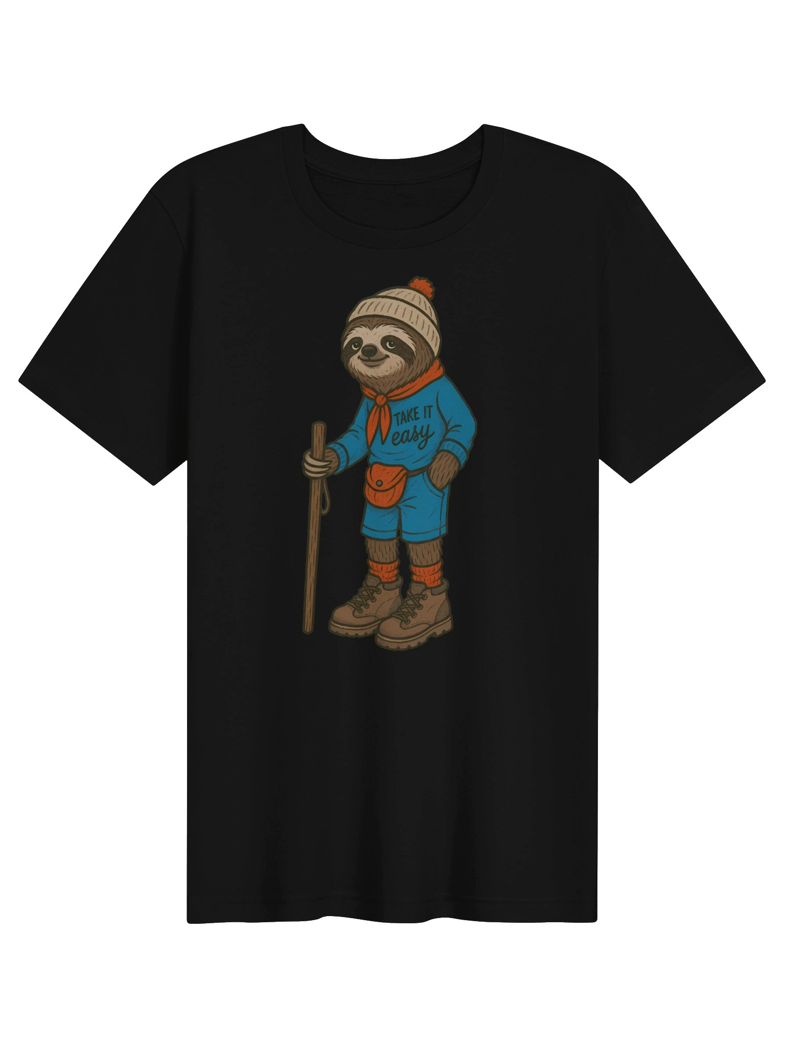 Take It Easy Sloth Hiking Tee product image (1)