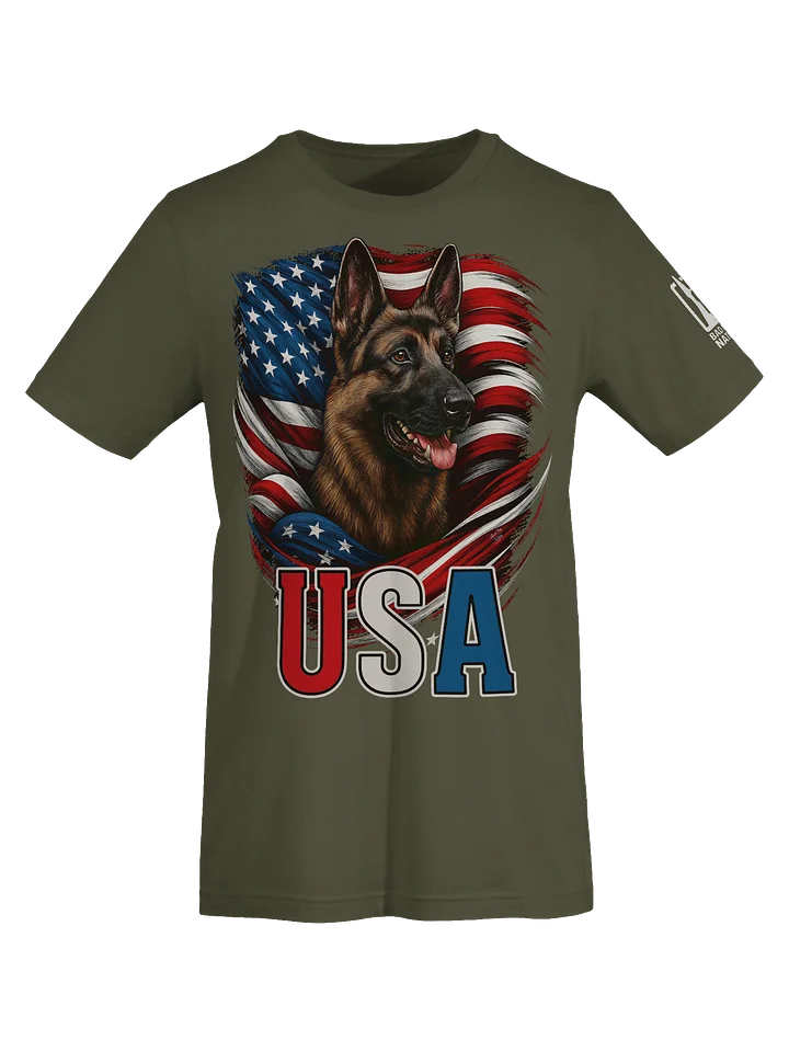 USA German Shepherd - Premium Adult Unisex T-shirt product image (1)