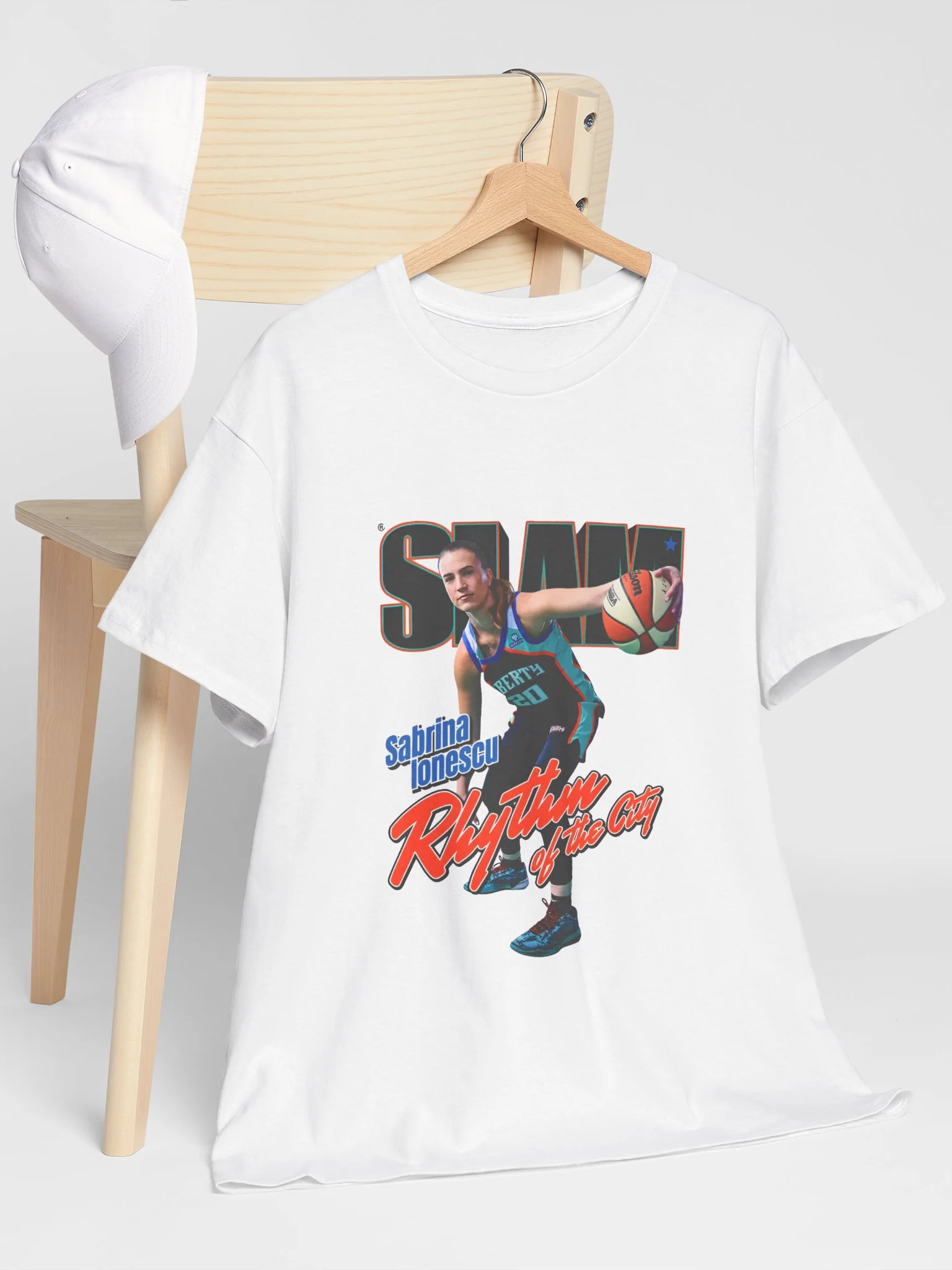 Sabrina Ionescu Rhythm of the City SLAM Shirt product image (125)