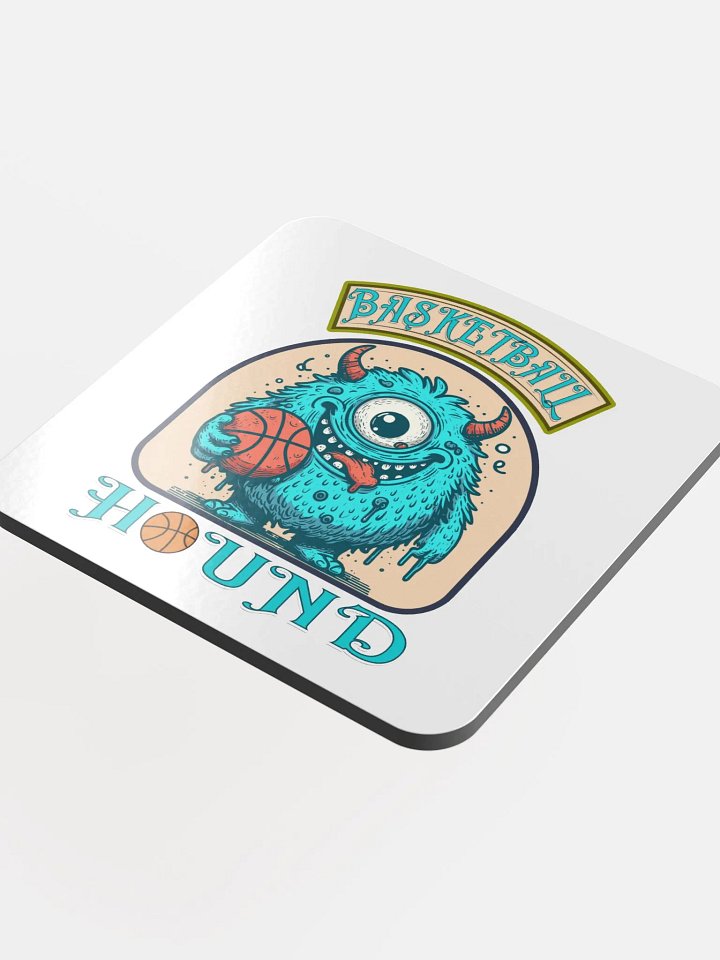 Basketball Hound Whimsical Cork Coaster product image (1)