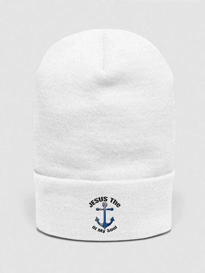 JESUS THE ANCHOR OF MY SOUL Vintage Anchor Embroidered Beanie product image (1)