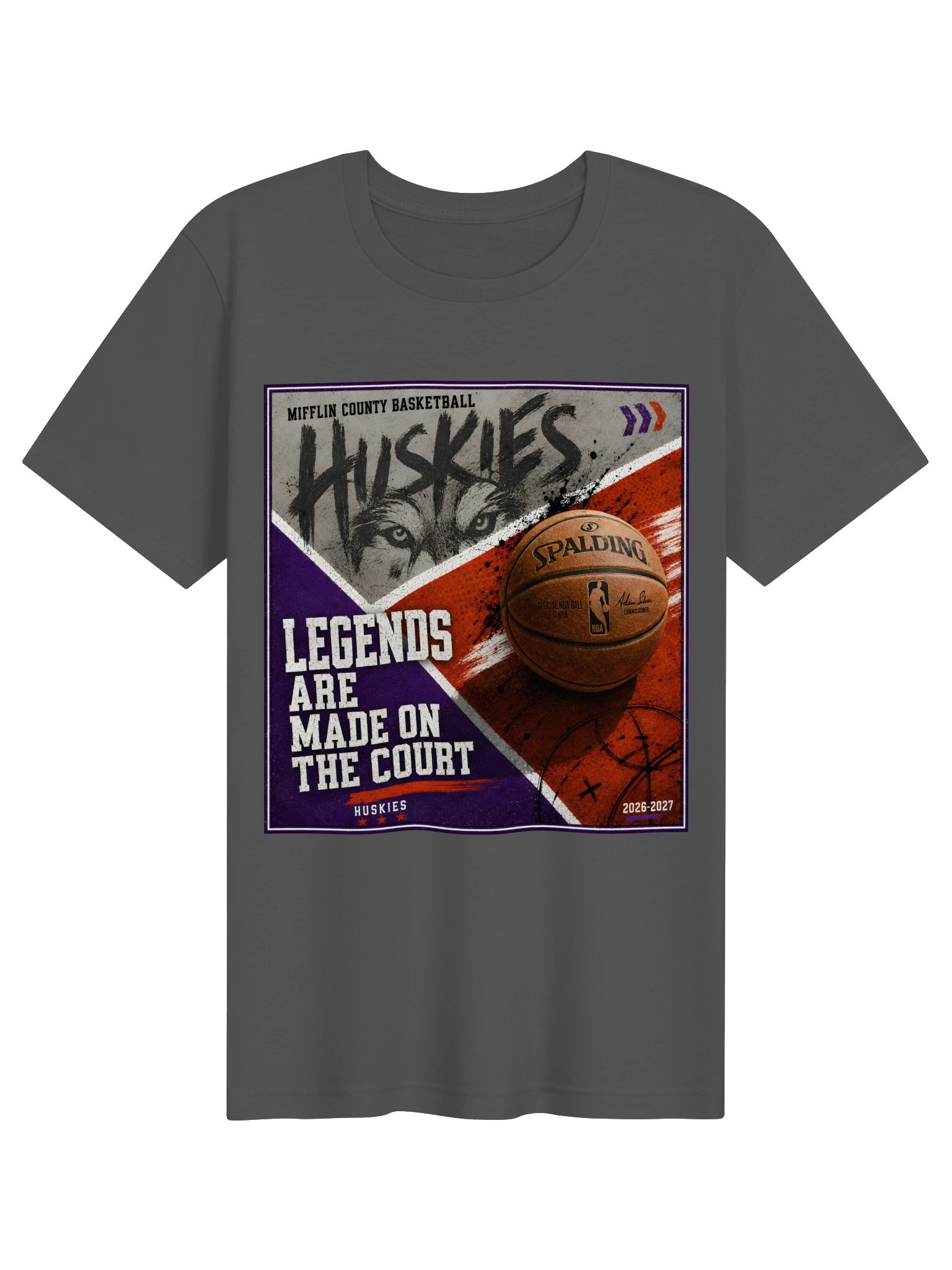 Mifflin County Huskies Basketball Legends Tee product image (4)