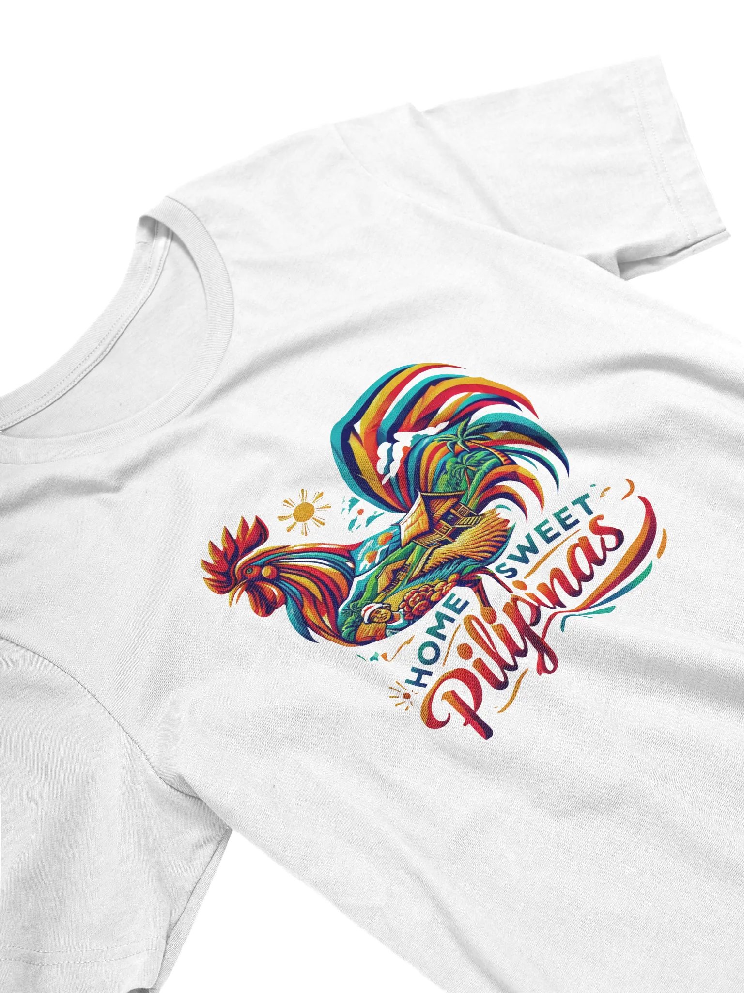 Colorful Pilipinas Rooster (Home Sweet Pilipinas) T-Shirt product image (2)