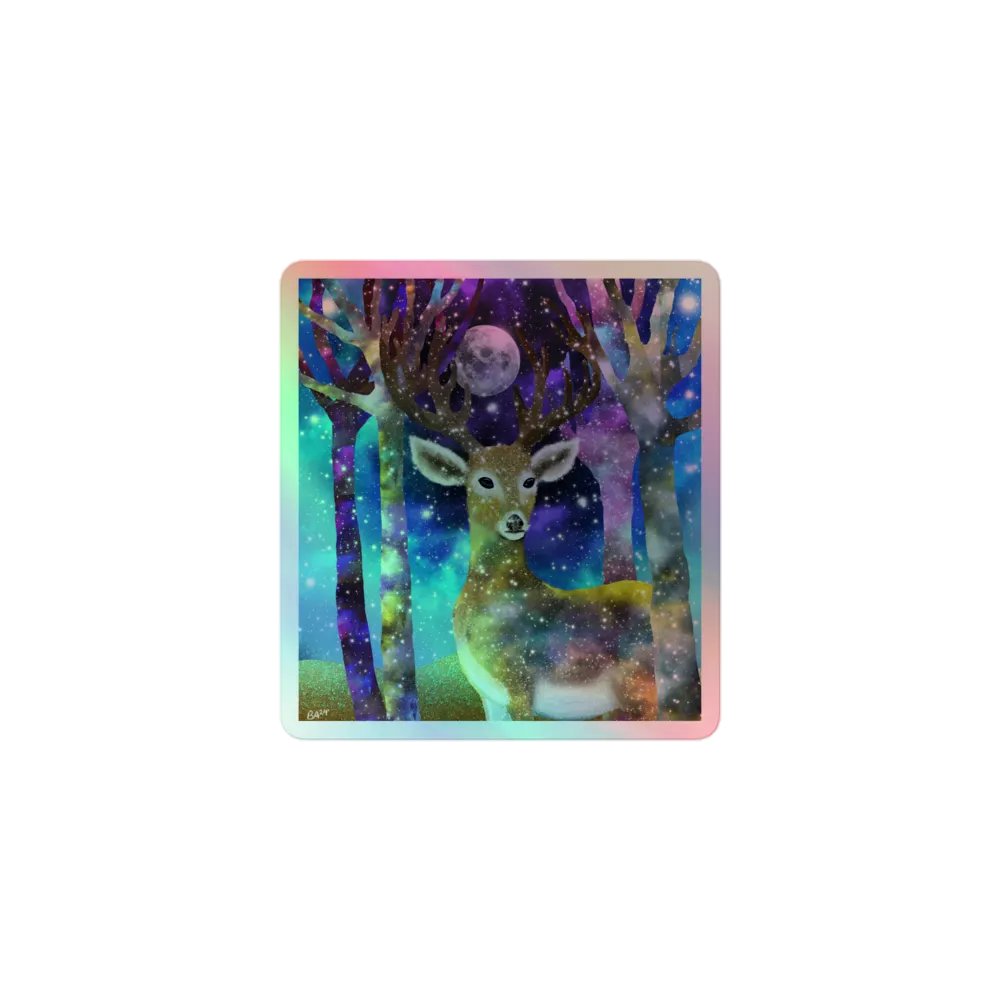 Starry Forest Holographic Sticker product image (1)