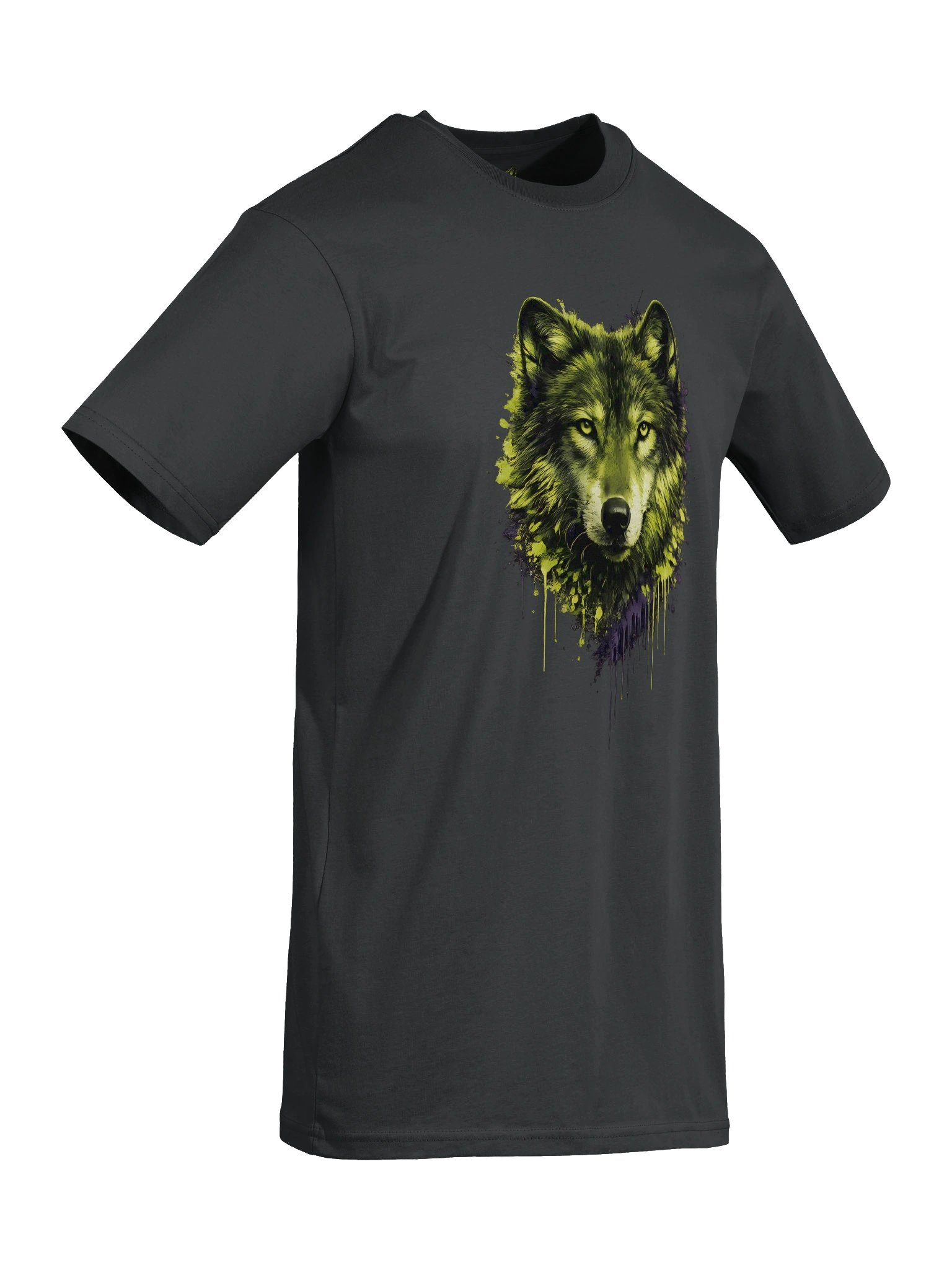 Green Wolf Graphic T-Shirt - Urban Grunge Streetwear Tee product image (55)