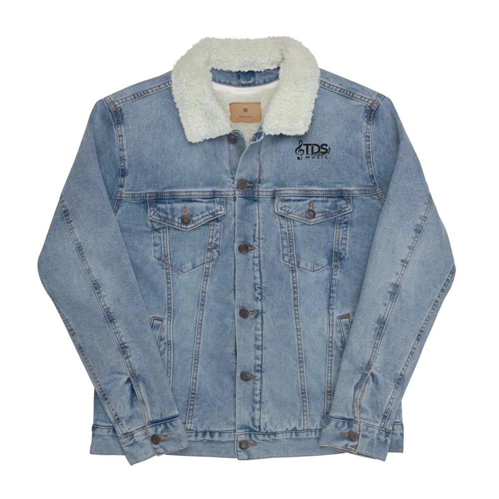 TDS Music Unisex Sherpa Denim Jacket with Musical Note Logo product image (5)