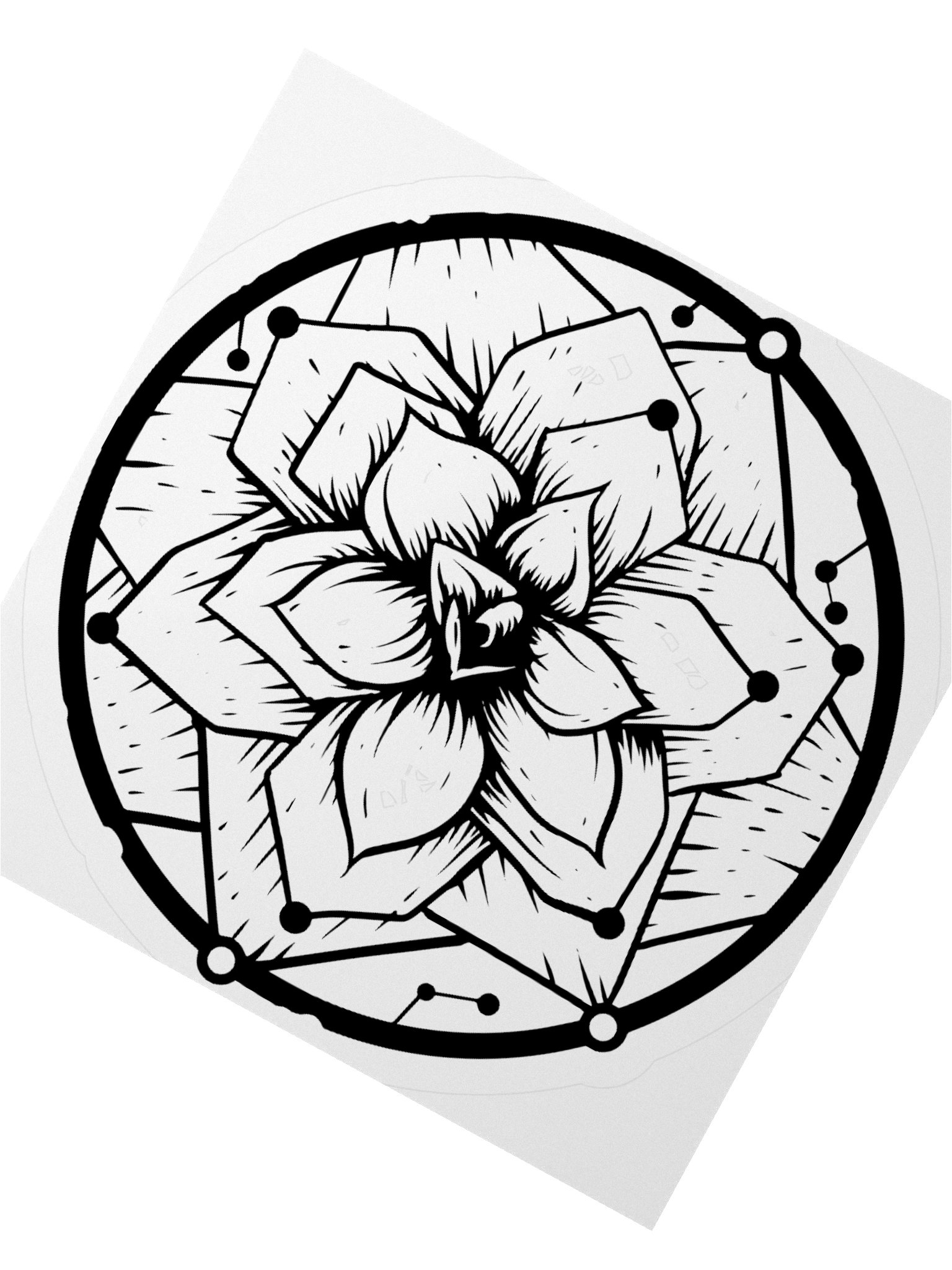 Camellia Emblem Sticker product image (4)