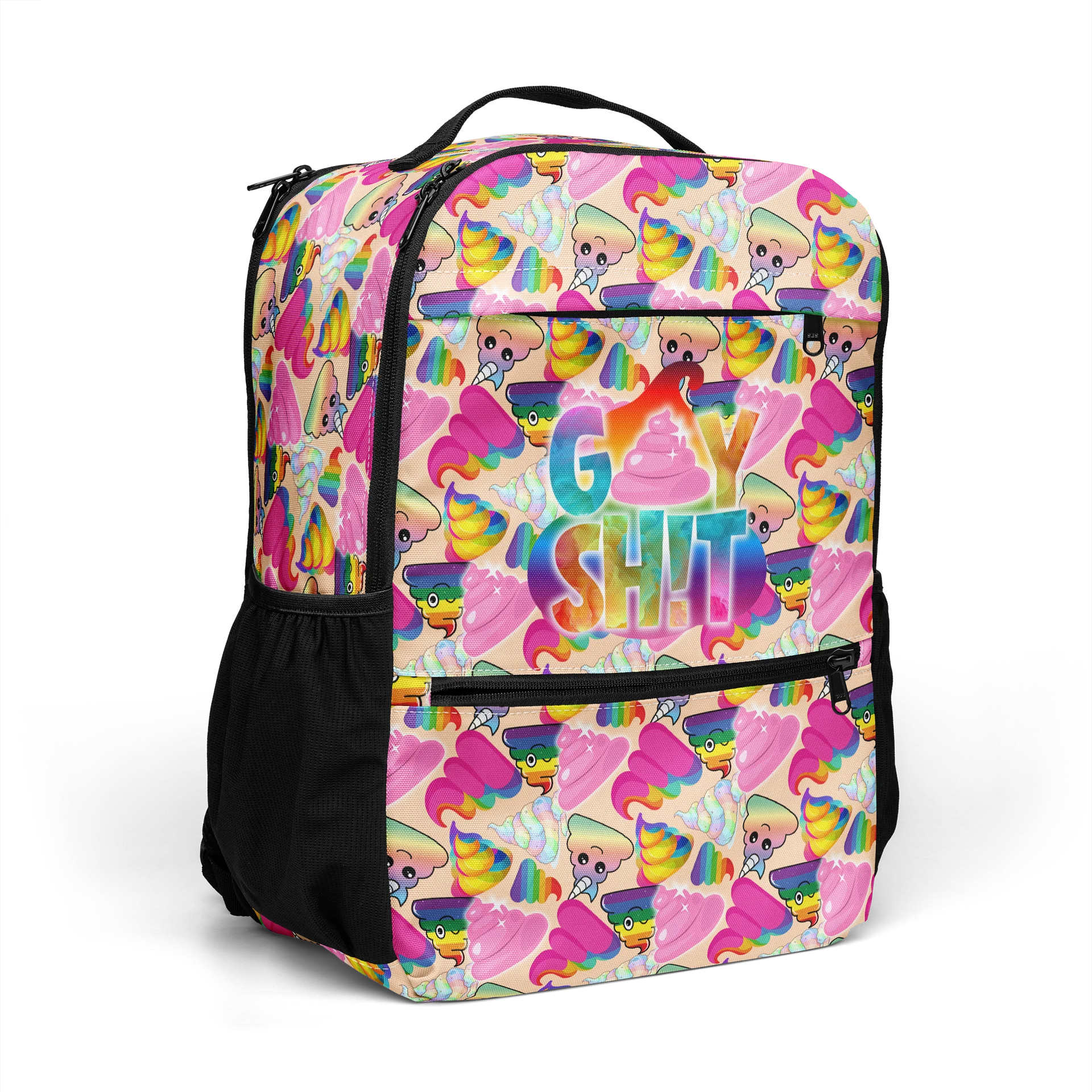 GAY SH!T Premium Backpack - White product image (7)