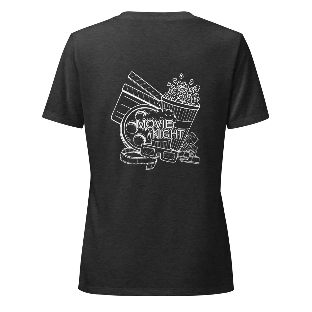 Credits Among Friends - Women's V-Neck T-Shirt (Movie Night Edition) product image (4)
