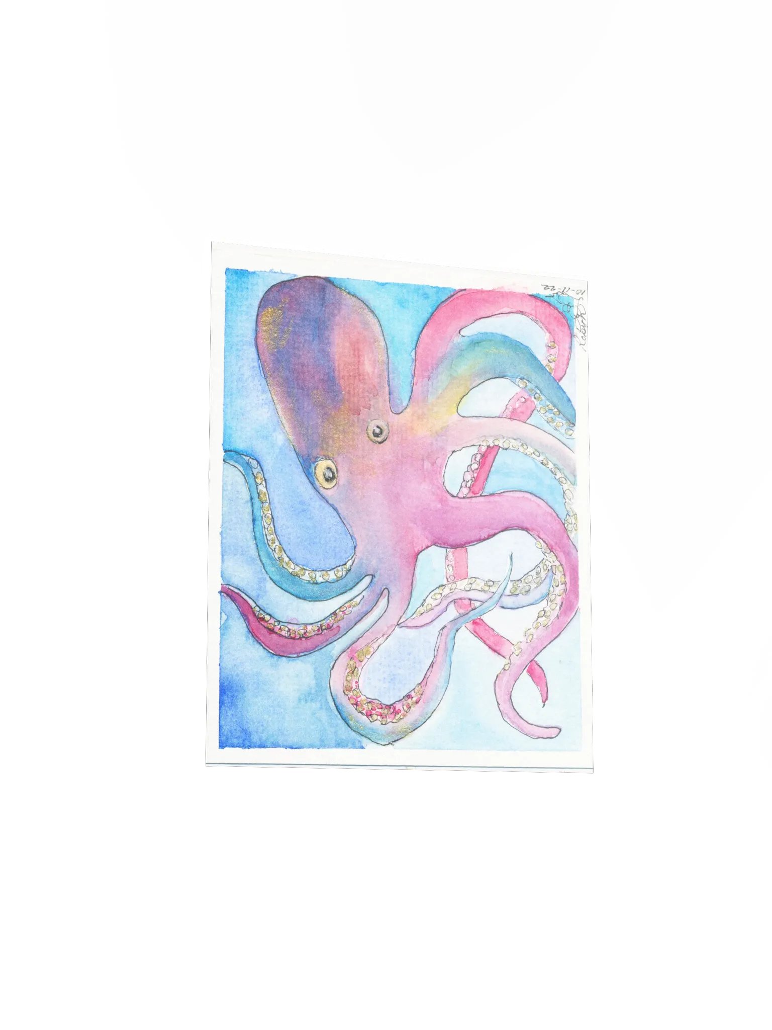 Rainbow Octopus Print product image (3)