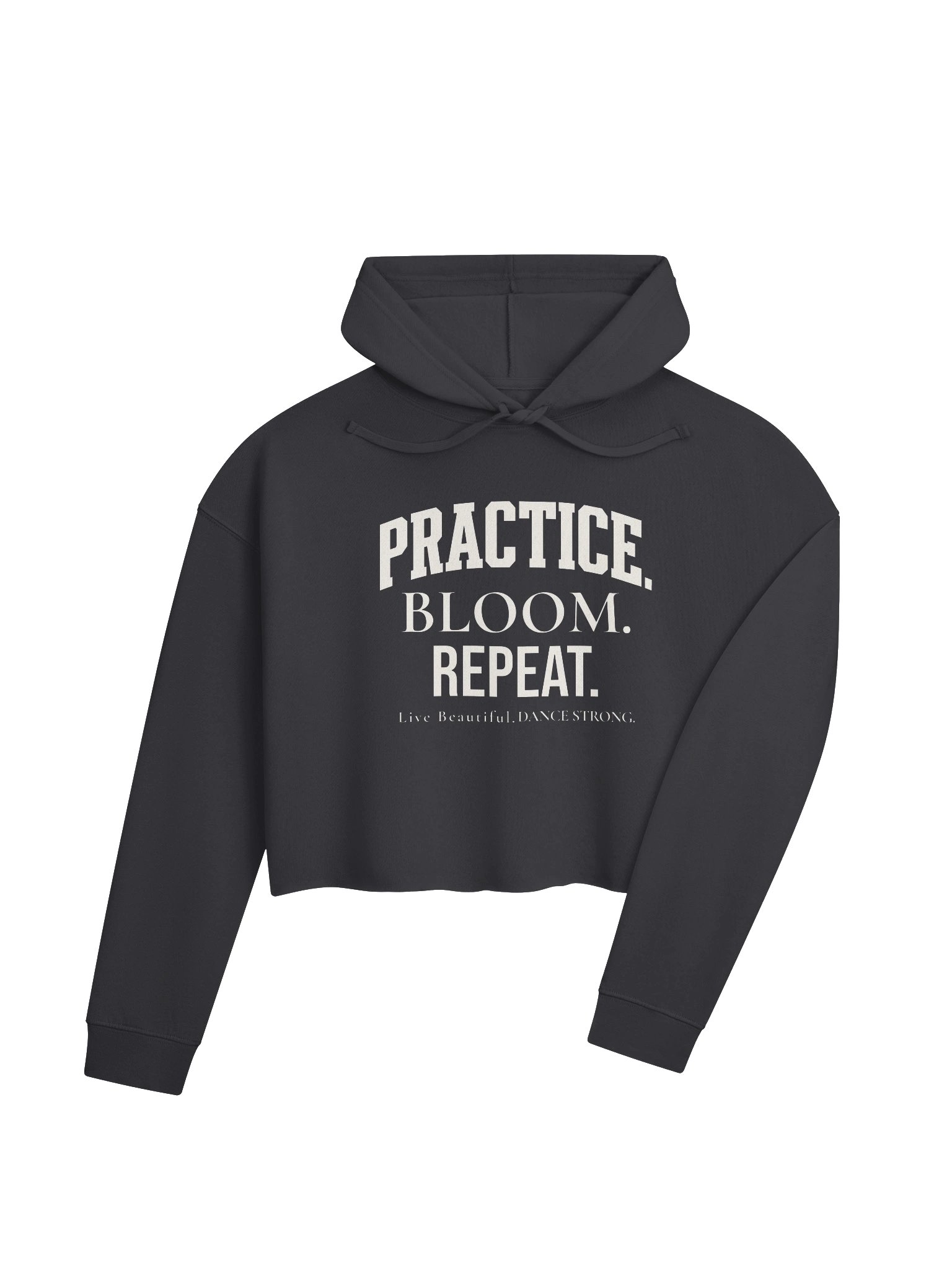 Practice. Bloom. Repeat. Cropped Dance Hoodie product image (7)