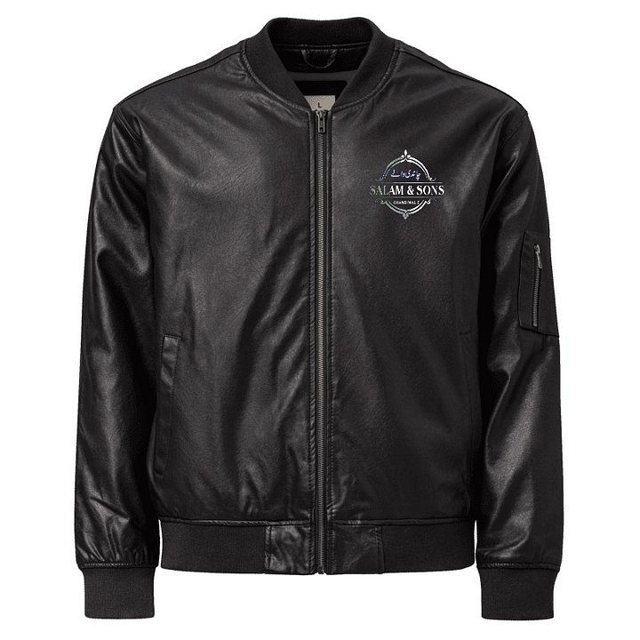 SALAM & SONS CHANDIWALE official Leather Bomber Jacket product image (1)