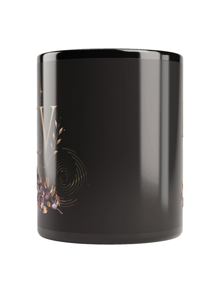 LV signature Mindful musings- black glossy mug product image (2)