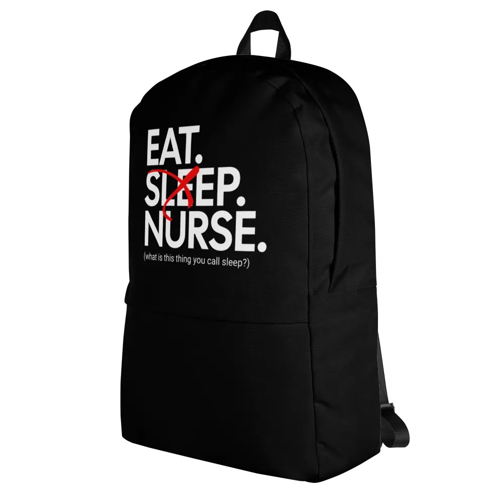 Eat Sleep Nurse Backpack (Medium/Black) product image (8)