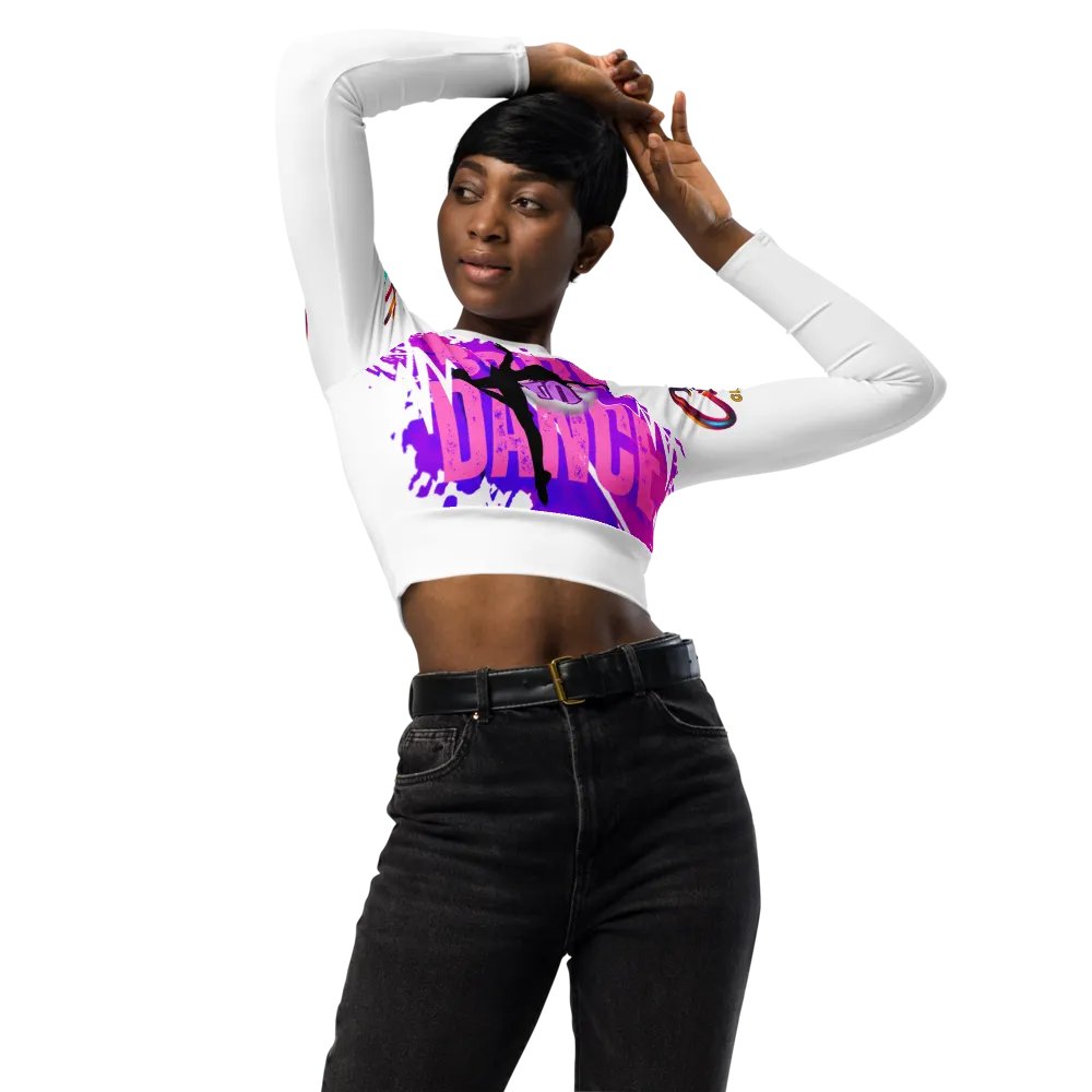 Born to Dance Her Silhouette Dynamo Long Sleeve Crop Top product image (3)