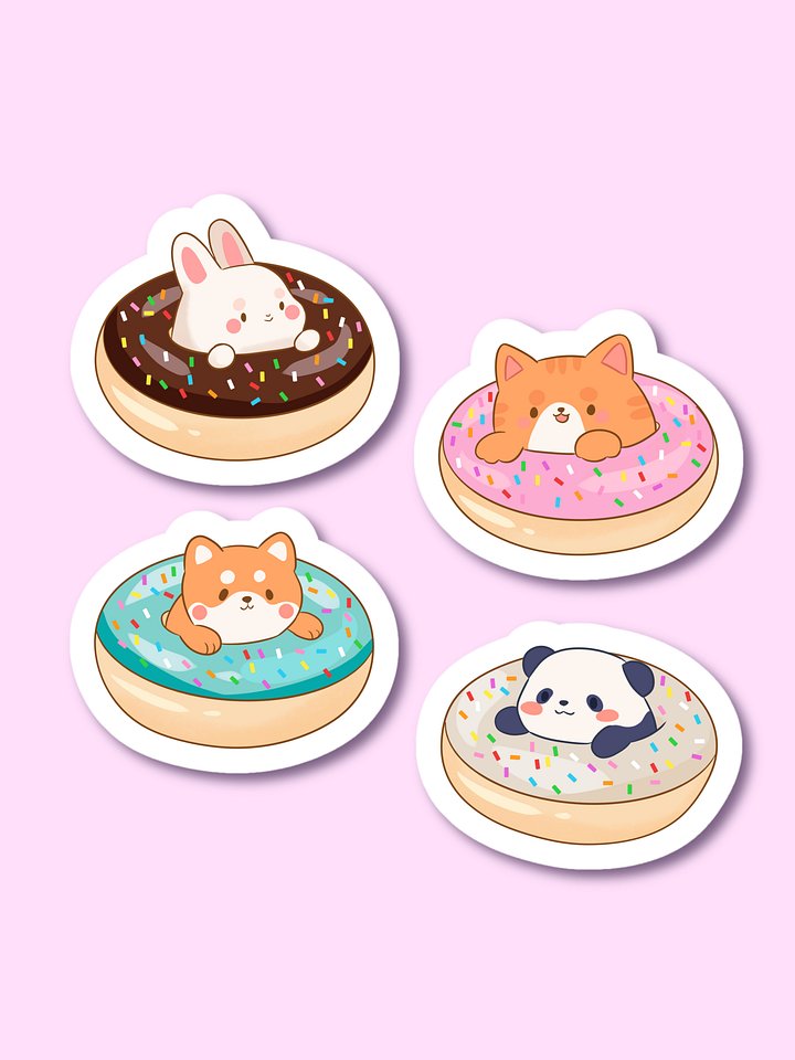 Doughnut Animals Stickers product image (1)