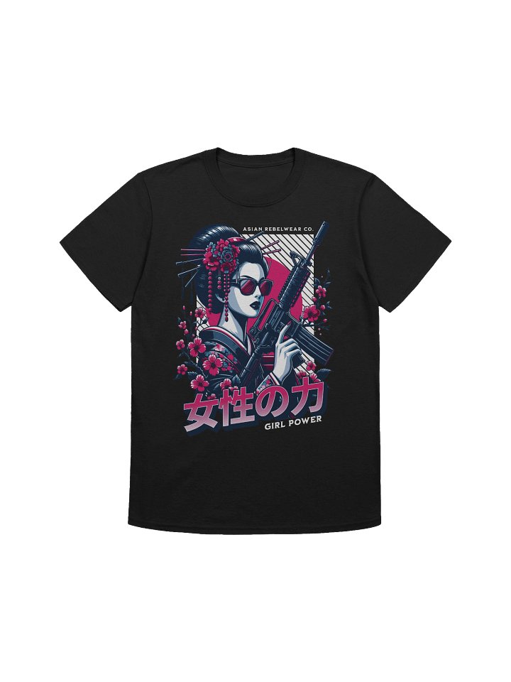 Geisha Girl Power Rifle T-Shirt - Gildan Softstyle product image (1)