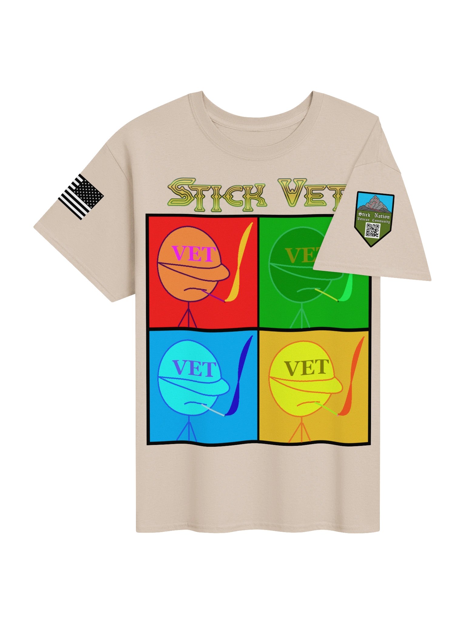 Retro Stick Vet Shirt product image (4)