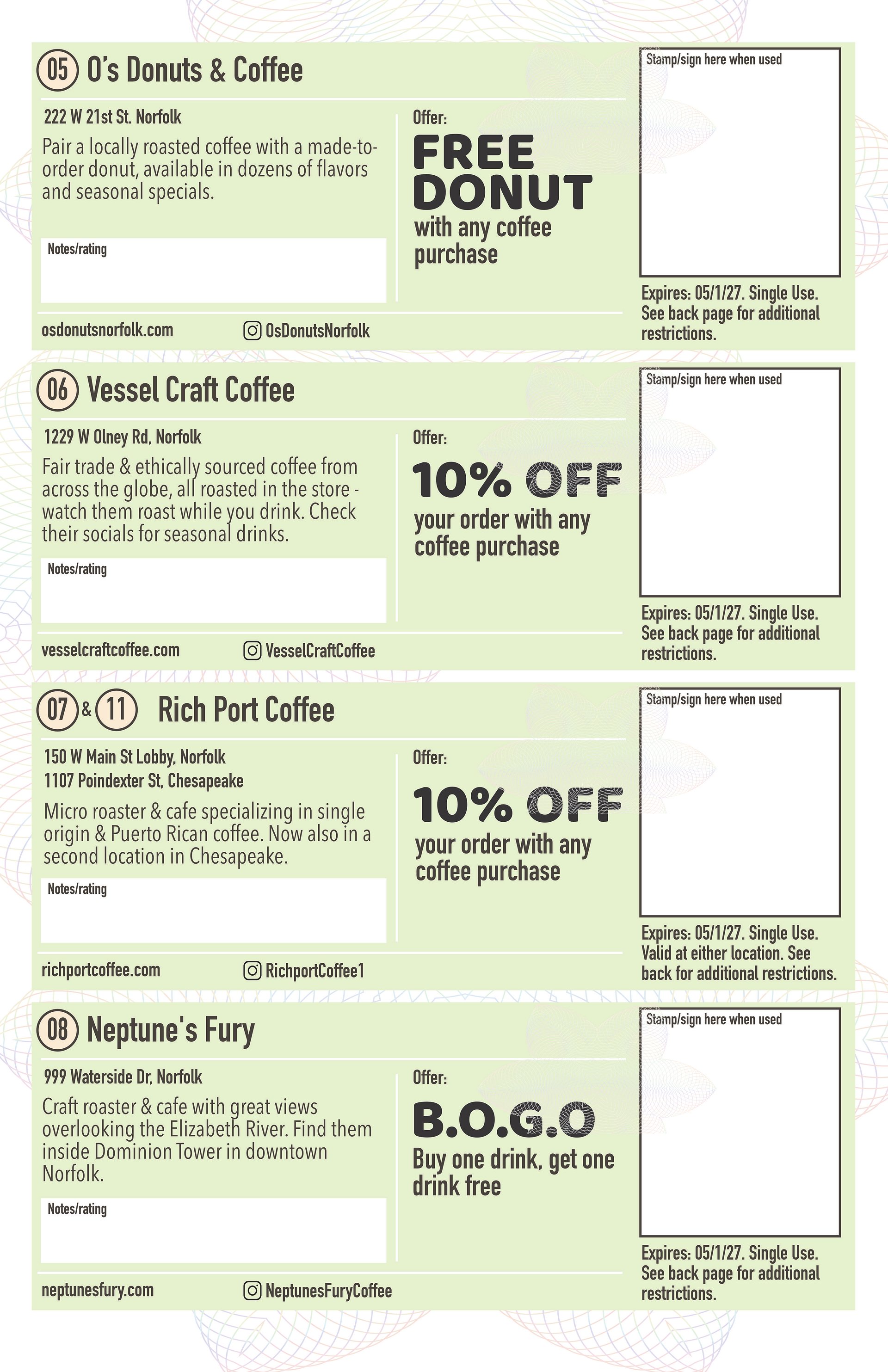 Deluxe Edition - 2026 Hampton Roads Southside Coffee Passport product image (7)