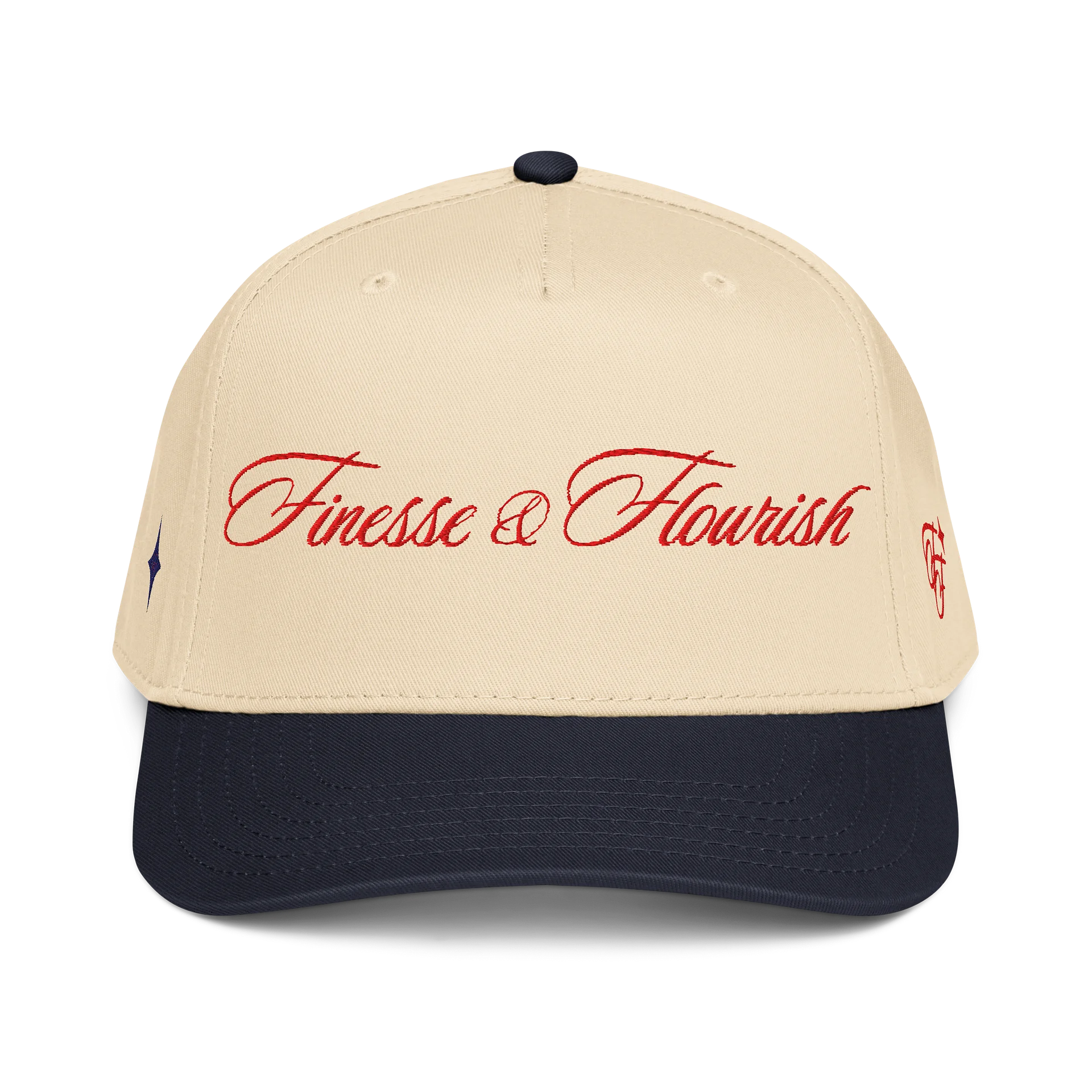 F&F Script Mid-Profile Baseball Cap USA (RED) product image (1)