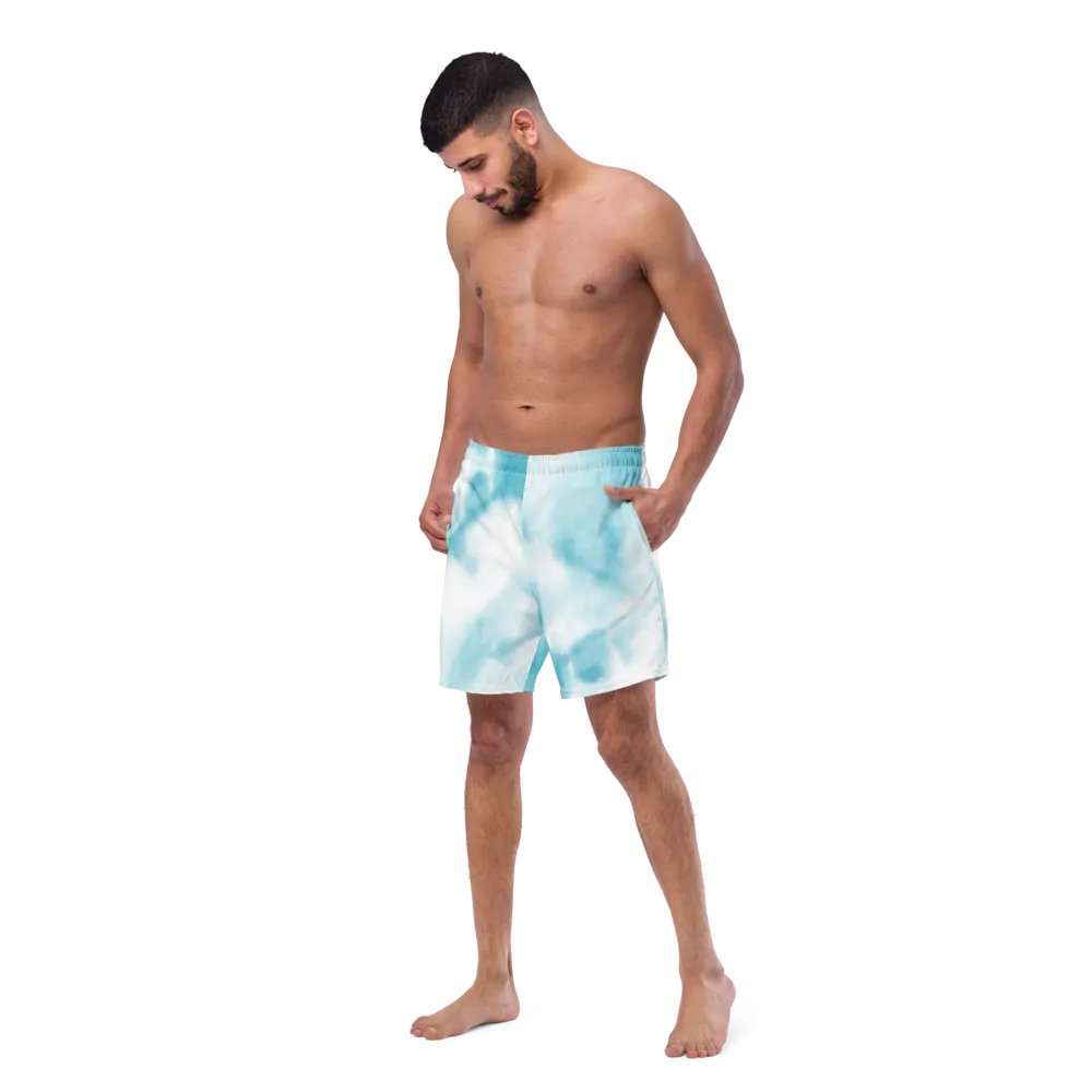 Blue Tye Dye Swim Trunks product image (6)