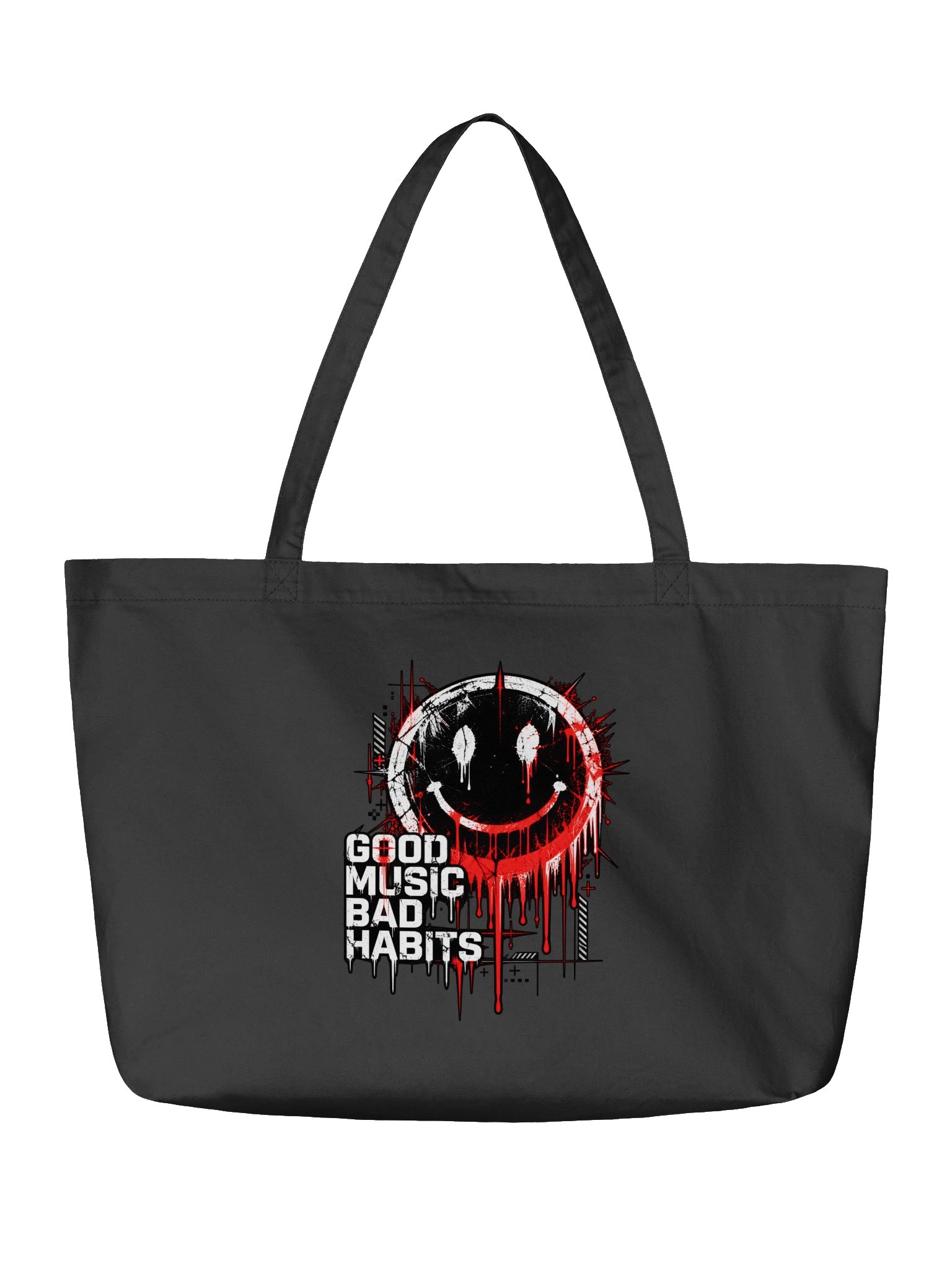 GOOD MUSIC. BAD HABITS. | Econscious Organic Cotton Tote product image (2)