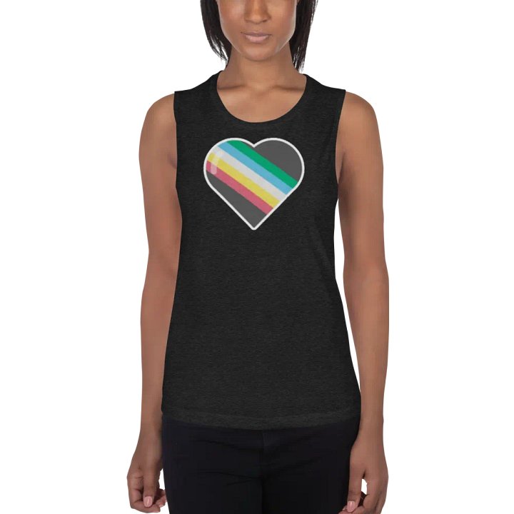 Disability Pride Fitted Muscle Tank product image (16)