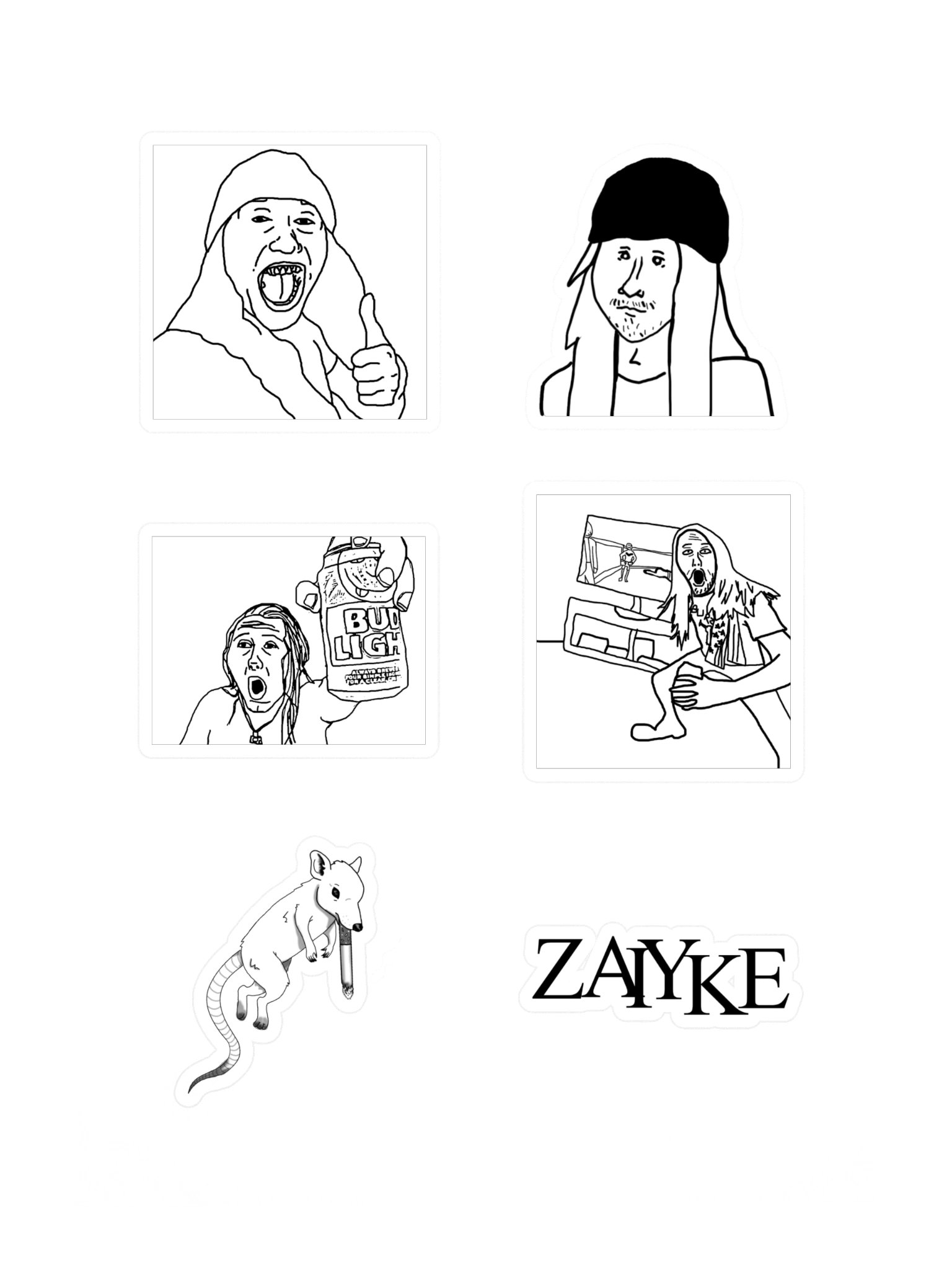 The Zaiyke Sticker Pack product image (3)