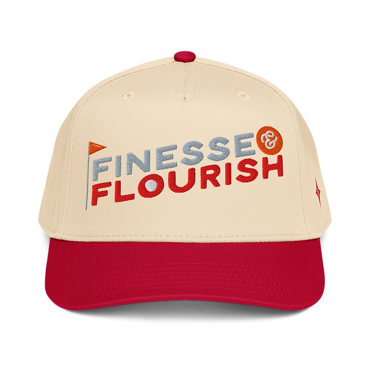 F&F Flag Mid-Profile Baseball Cap (RED) product image (1)