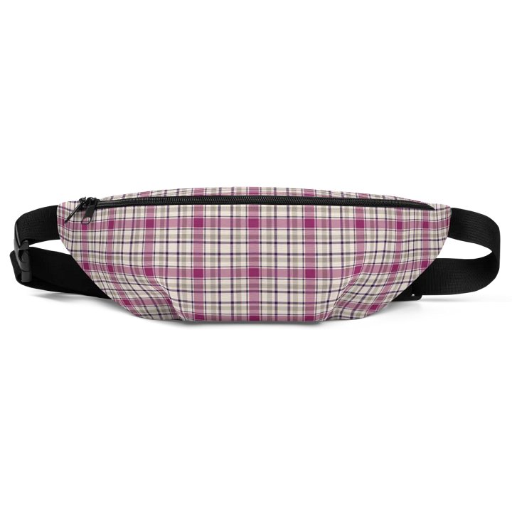 Magenta and Gray Plaid Fanny Pack product image (2)