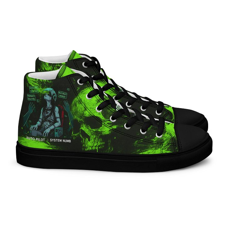 Living in Auto Pilot Men's High Top product image (2)