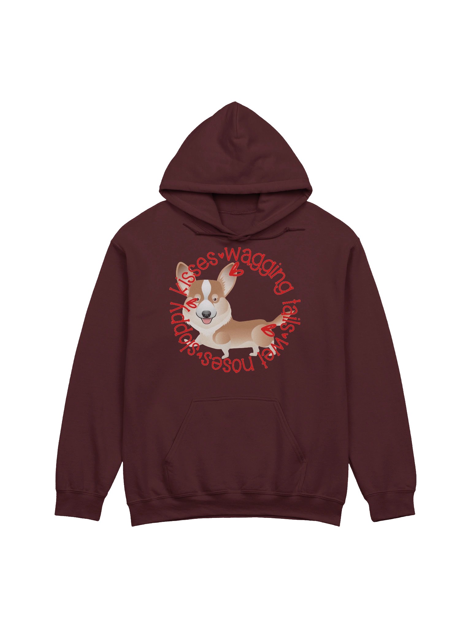 Sloppy Kisses Corgi Hoodie product image (1)