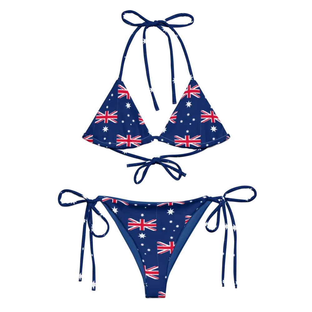 Women's Aussie Flag All-Over Bikini product image (1)
