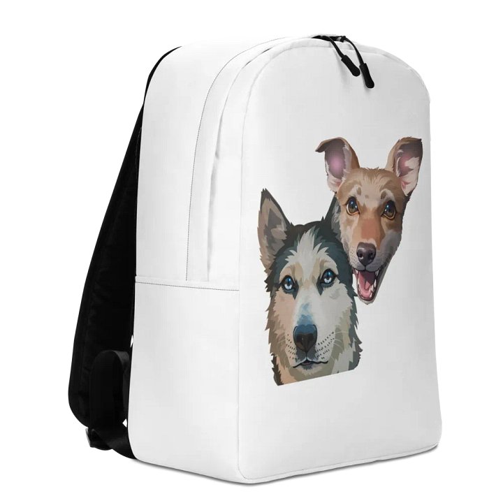 Luna and Mango Minimalist Backpack White product image (2)