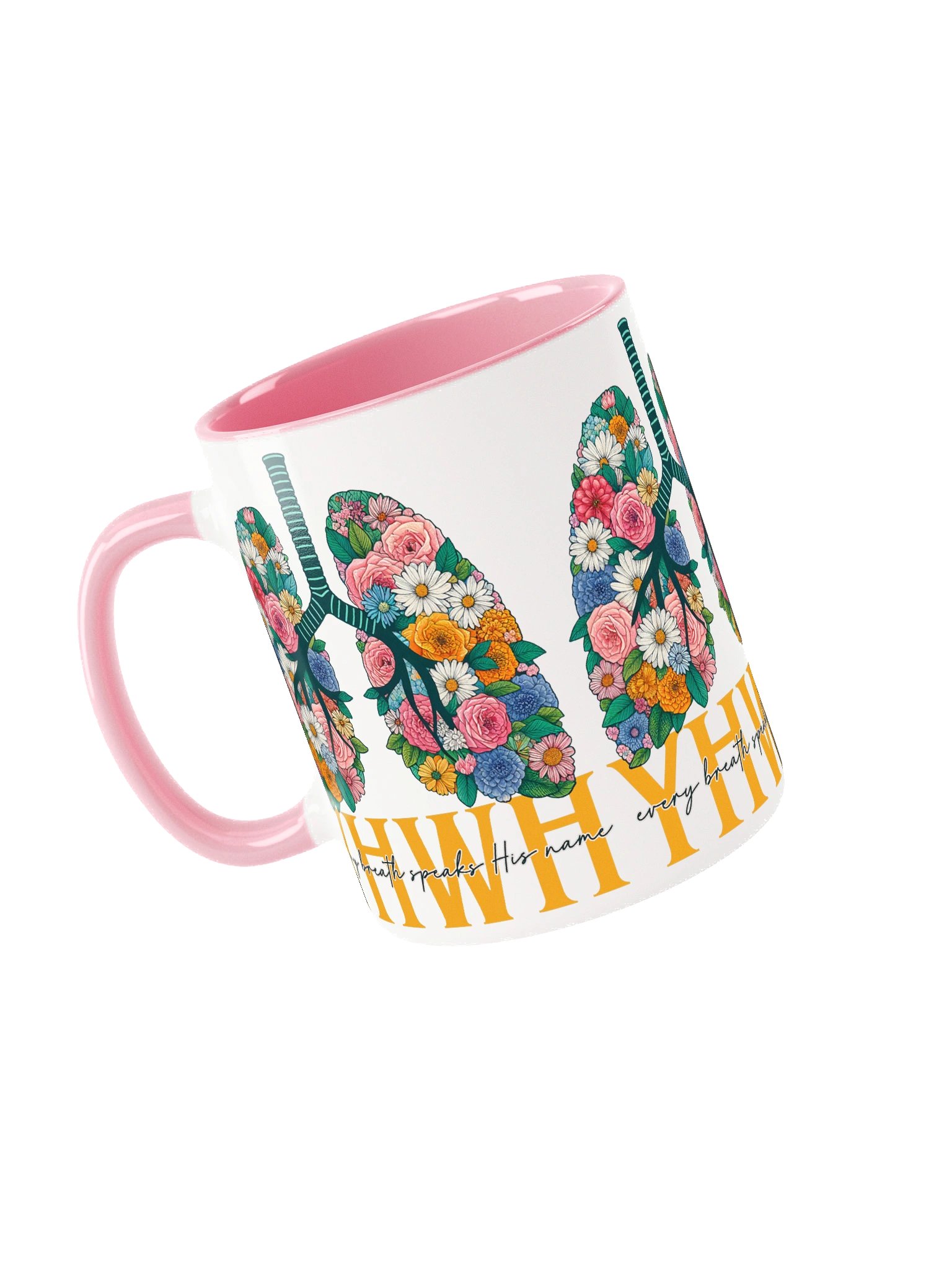 YHWH Floral Color Lined Mug product image (3)