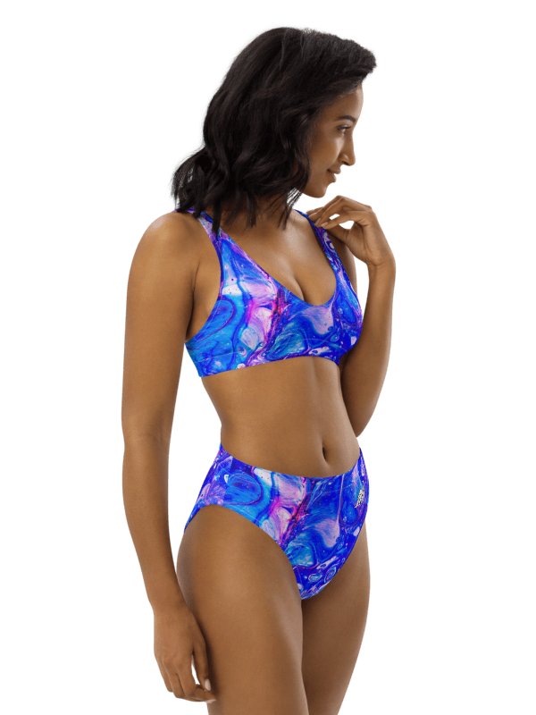 Bubblegum Fluid Acrylic High Waisted Bikini product image (5)