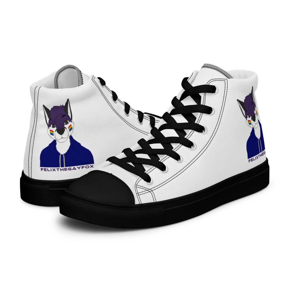FelixTheGayFox - Men's High Top Canvas Shoes product image (8)
