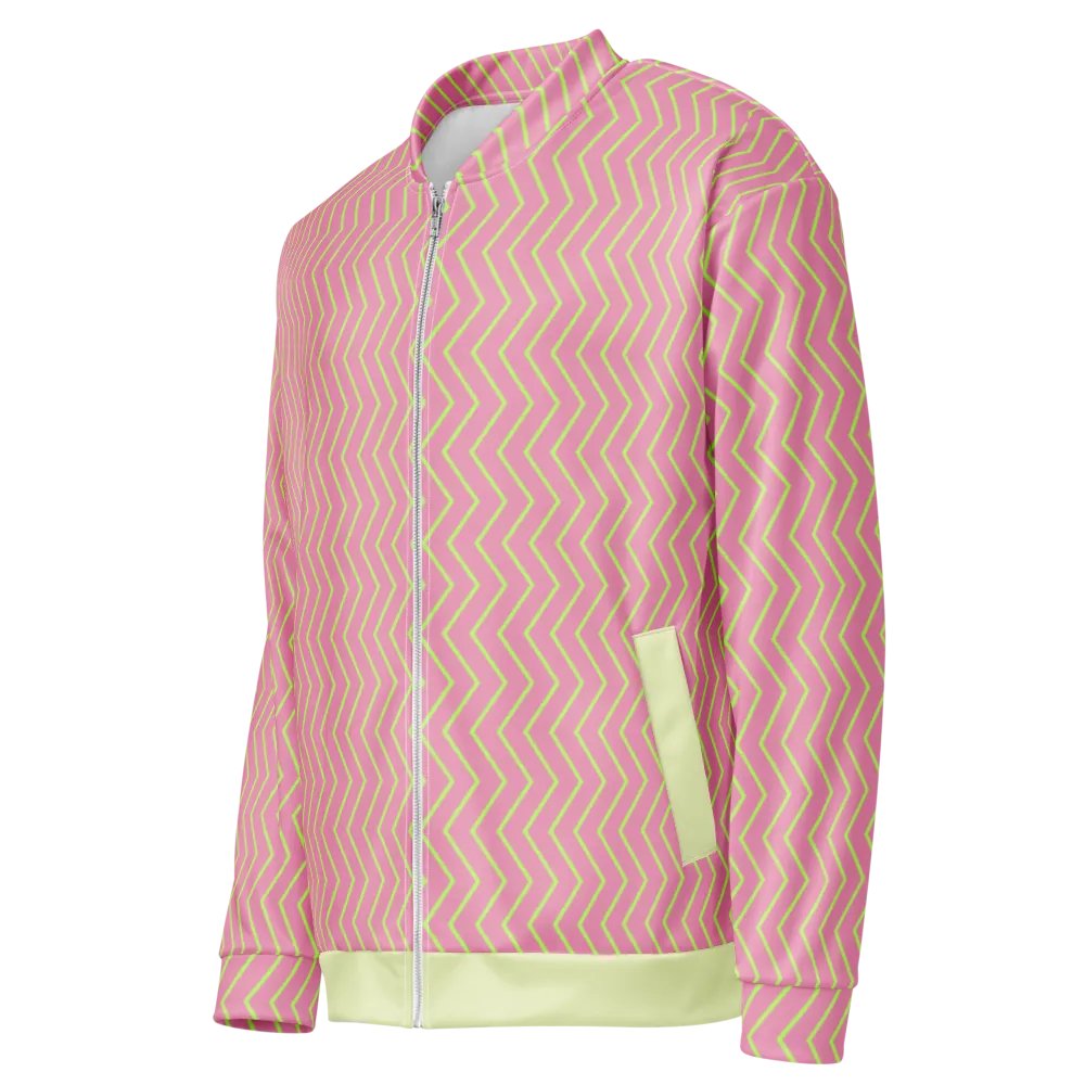 Zigzag Zest Pink Bomber Jacket product image (4)